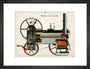 Steam locomotive, 1856. art print small black Art Print - Science Museum Shop