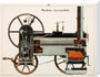 Steam locomotive, 1856. stretched canvas large none Art Print - Science Museum Shop