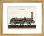 Steam locomotive, 1856. art print extra small gold Art Print - Science Museum Shop