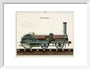 Steam locomotive, 1856. art print small white Art Print - Science Museum Shop