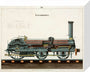 Steam locomotive, 1856. stretched canvas small none Art Print - Science Museum Shop