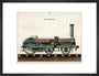 Steam locomotive, 1856. art print medium black Art Print - Science Museum Shop