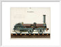 Steam locomotive, 1856. art print medium white Art Print - Science Museum Shop
