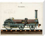 Steam locomotive, 1856. stretched canvas medium none Art Print - Science Museum Shop