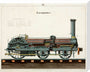 Steam locomotive, 1856. stretched canvas large none Art Print - Science Museum Shop