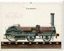 Steam locomotive, 1856. stretched canvas extra large none Art Print - Science Museum Shop