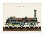 Steam locomotive, 1856. unstretched canvas extra large none Art Print - Science Museum Shop