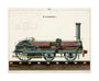 Steam locomotive, 1856. unstretched canvas large none Art Print - Science Museum Shop