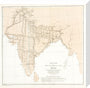 Index chart to the Great Trigonometrical Survey of India, 1870. stretched canvas medium none Art Print - Science Museum Shop