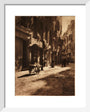 Street scene, about 1900 art print extra small white Art Print - Science Museum Shop