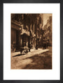 Street scene, about 1900 art print small black Art Print - Science Museum Shop