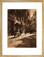 Street scene, about 1900 art print medium gold Art Print - Science Museum Shop