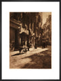 Street scene, about 1900 art print large black Art Print - Science Museum Shop