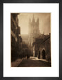 A cathedral in bright sunlight, about 1900 art print small black Art Print - Science Museum Shop