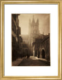 A cathedral in bright sunlight, about 1900 art print small gold Art Print - Science Museum Shop
