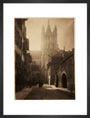 A cathedral in bright sunlight, about 1900 art print medium black Art Print - Science Museum Shop