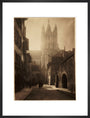 A cathedral in bright sunlight, about 1900 art print large black Art Print - Science Museum Shop
