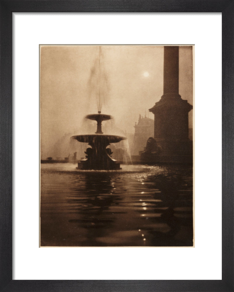 Trafalgar Square, London', about 1900 art print extra small black Art Print - Science Museum Shop