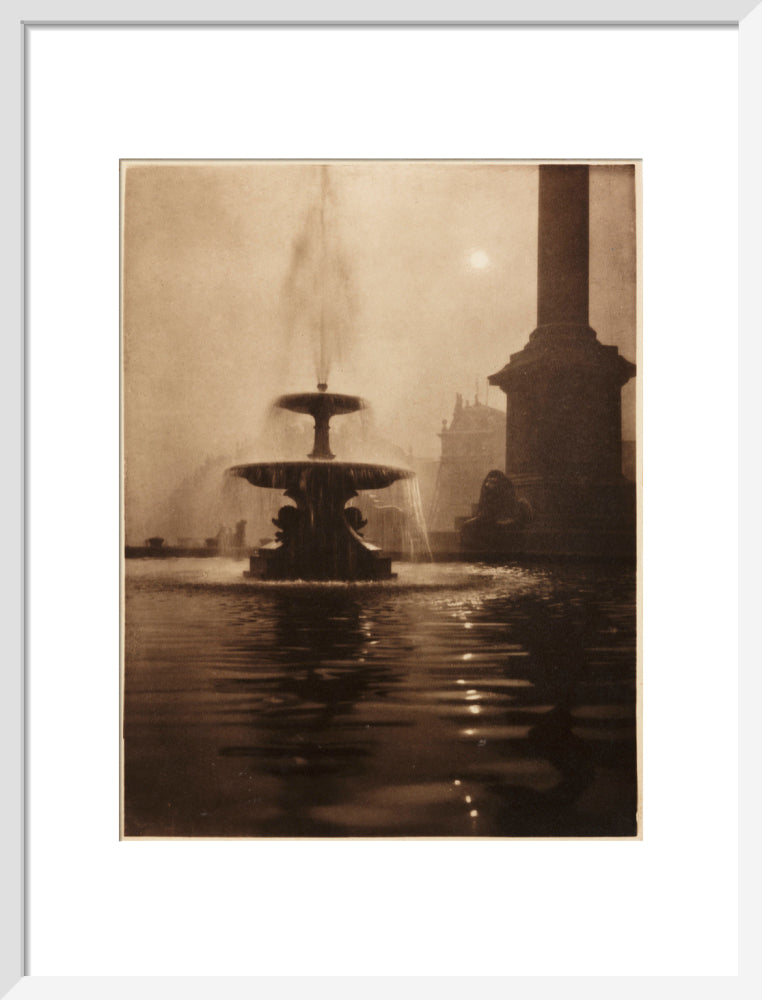 Trafalgar Square, London', about 1900 art print medium white Art Print - Science Museum Shop