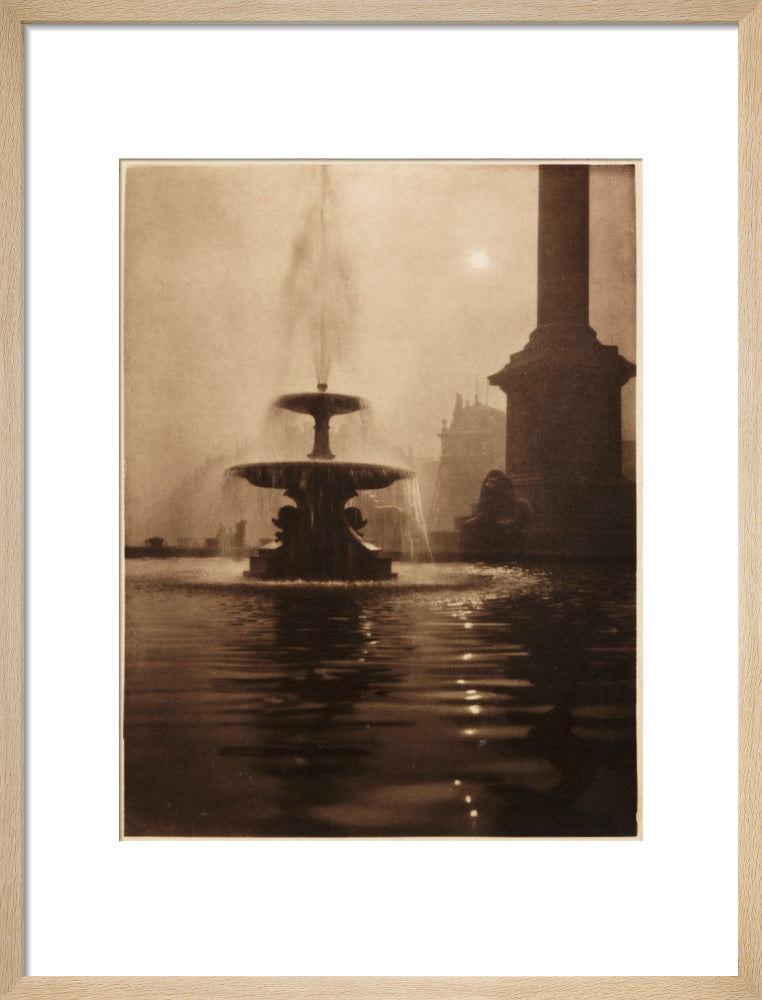 Trafalgar Square, London', about 1900 art print medium natural Art Print - Science Museum Shop