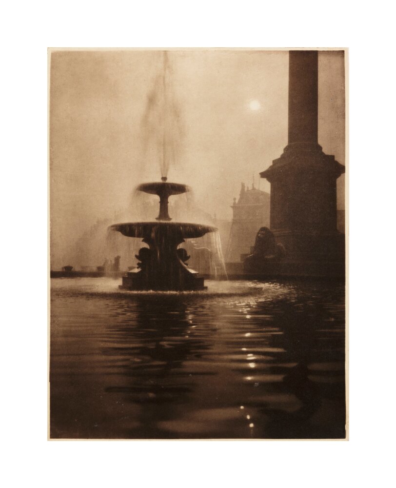 Trafalgar Square, London', about 1900 unstretched canvas medium none Art Print - Science Museum Shop