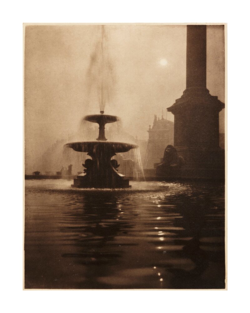 Trafalgar Square, London', about 1900 unstretched canvas large none Art Print - Science Museum Shop