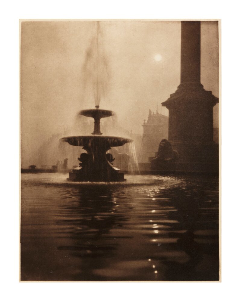 Trafalgar Square, London', about 1900 unstretched canvas extra large none Art Print - Science Museum Shop