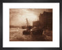'The Thames Below London Bridge', c 1900. art print extra small black Art Print - Science Museum Shop