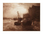 'The Thames Below London Bridge', c 1900. unstretched canvas extra large none Art Print - Science Museum Shop