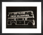 Illuminated bus, 1937. art print extra small black Art Print - Science Museum Shop