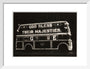 Illuminated bus, 1937. art print small white Art Print - Science Museum Shop