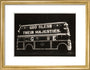 Illuminated bus, 1937. art print small gold Art Print - Science Museum Shop