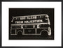 Illuminated bus, 1937. art print medium black Art Print - Science Museum Shop