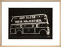 Illuminated bus, 1937. art print medium natural Art Print - Science Museum Shop