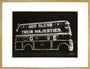 Illuminated bus, 1937. art print extra large gold Art Print - Science Museum Shop
