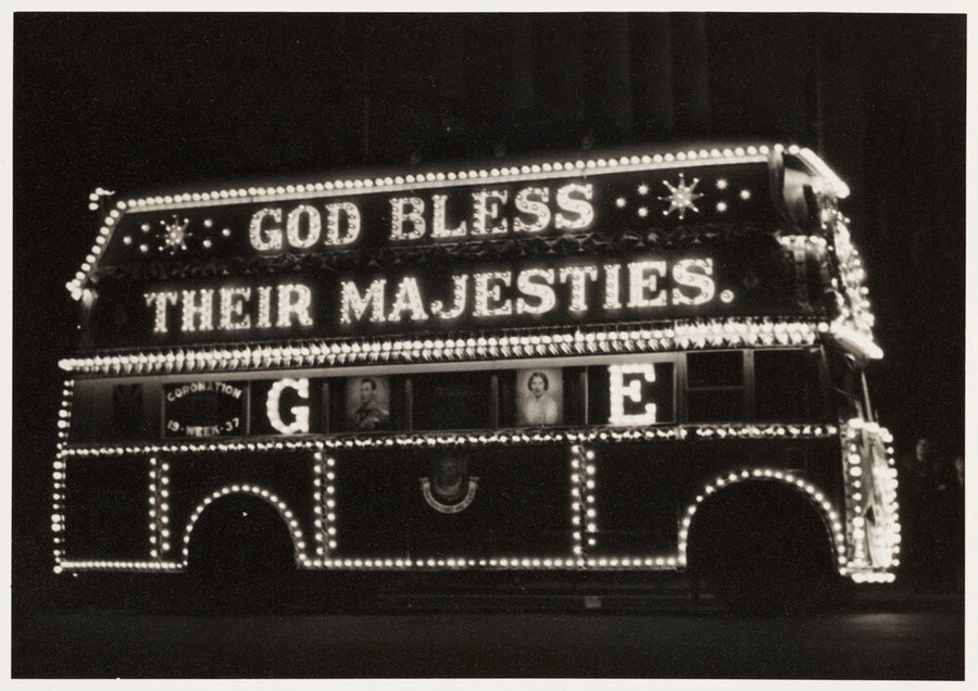 Illuminated bus, 1937. Art Print - Science Museum Shop
