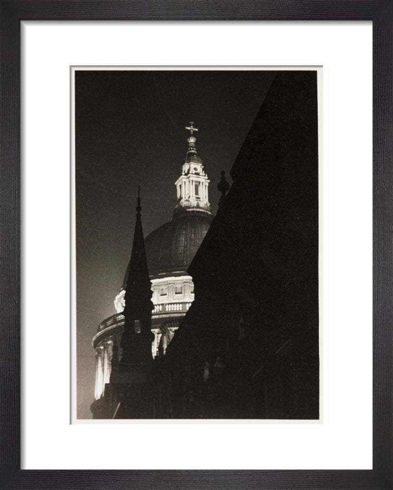 St Paul's Cathedral, London , 1937. art print extra small black Art Print - Science Museum Shop