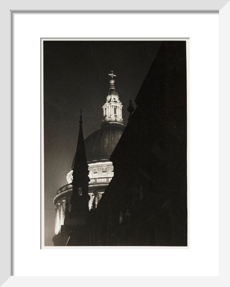 St Paul's Cathedral, London , 1937. art print extra small white Art Print - Science Museum Shop