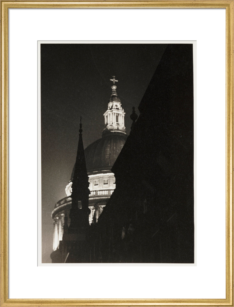 St Paul's Cathedral, London , 1937. art print large gold Art Print - Science Museum Shop