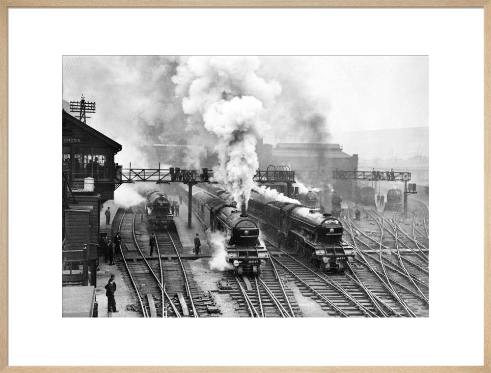 Flying Scotsman at King's Cross station, c 1930. art print extra large natural Art Print - Science Museum Shop