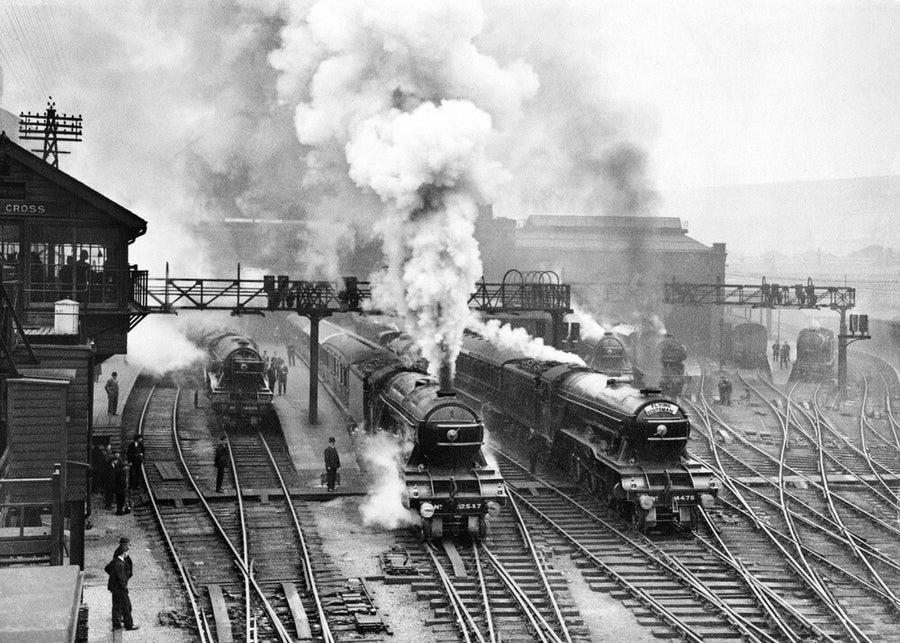 Flying Scotsman at King's Cross station, c 1930. Art Print - Science Museum Shop
