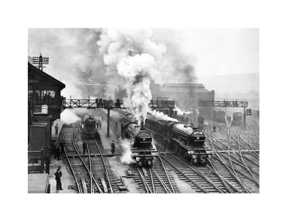 Flying Scotsman at King's Cross station, c 1930. unstretched canvas medium none Art Print - Science Museum Shop