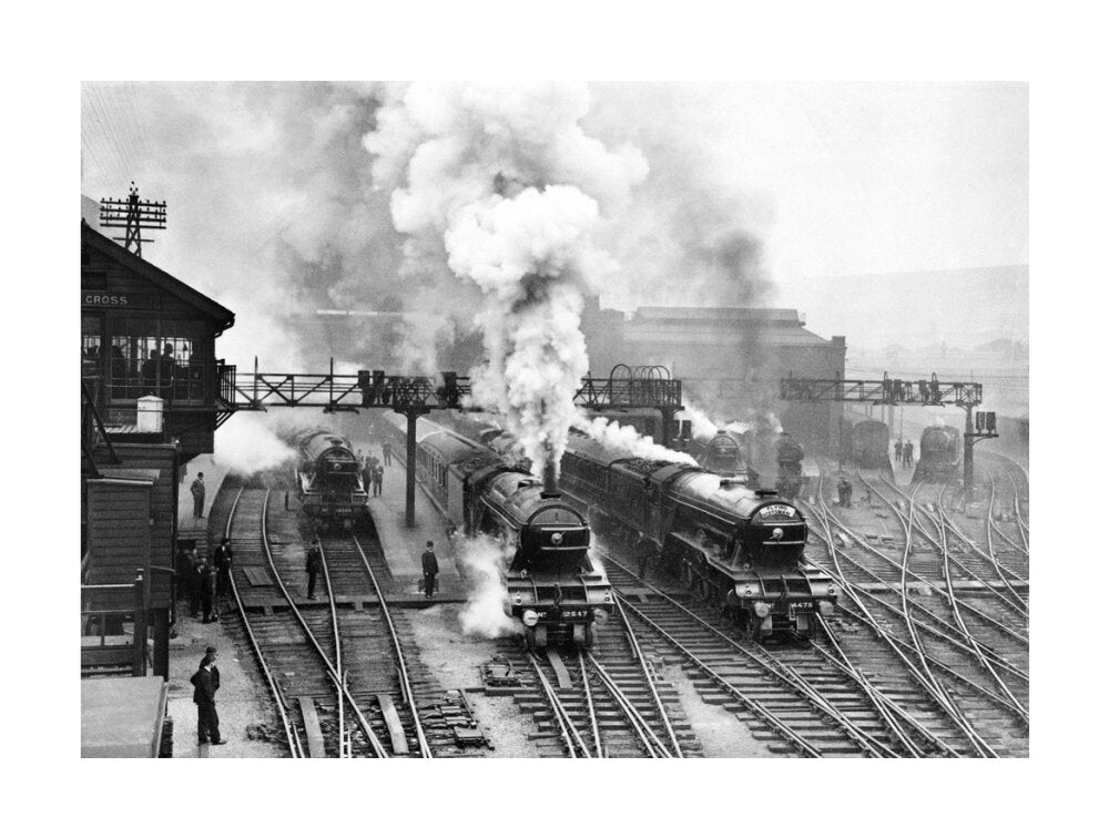 Flying Scotsman at King's Cross station, c 1930. unstretched canvas large none Art Print - Science Museum Shop