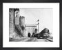 Irish Mail passing Conwy Castle, 1936. art print extra small black Art Print - Science Museum Shop