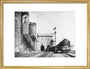 Irish Mail passing Conwy Castle, 1936. art print medium gold Art Print - Science Museum Shop