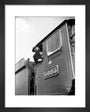 Train driver with a gas mask, World War Two, 21 August 1940. art print extra small black Art Print - Science Museum Shop