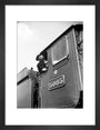 Train driver with a gas mask, World War Two, 21 August 1940. art print small black Art Print - Science Museum Shop