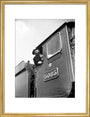 Train driver with a gas mask, World War Two, 21 August 1940. art print medium gold Art Print - Science Museum Shop