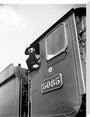 Train driver with a gas mask, World War Two, 21 August 1940. stretched canvas large none Art Print - Science Museum Shop
