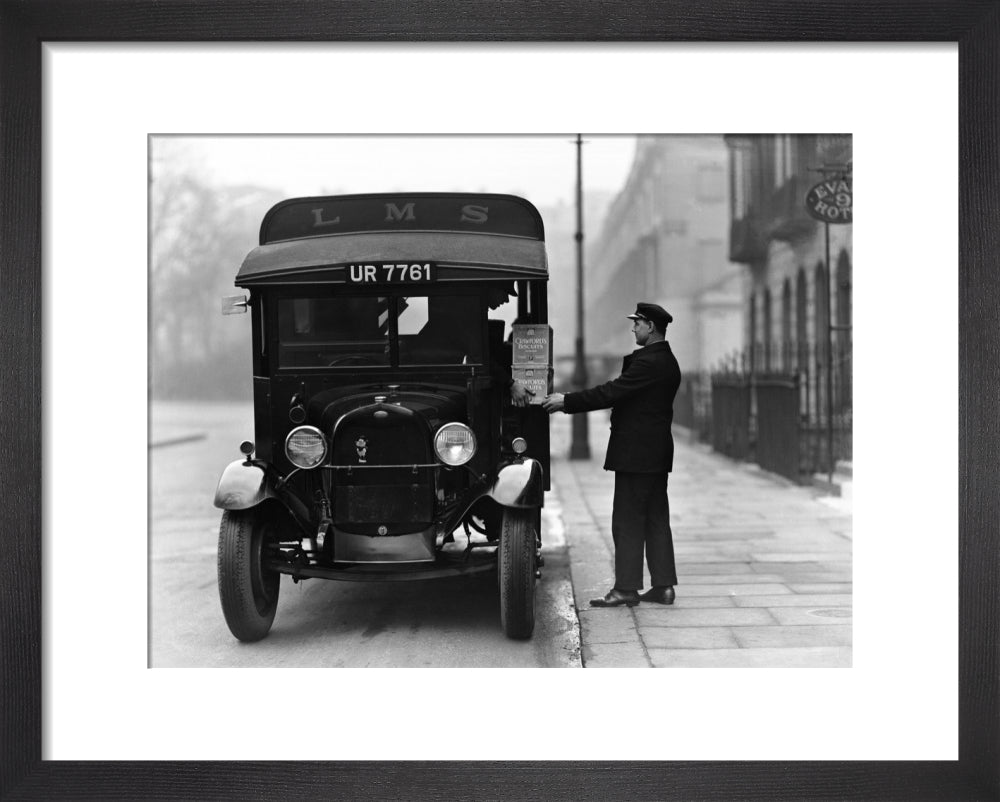 Delivery van, 1931. art print extra small black Art Print - Science Museum Shop